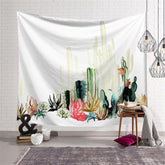 Lofaris Cactus Plant Pattern Room Decoration Wall Tapestry